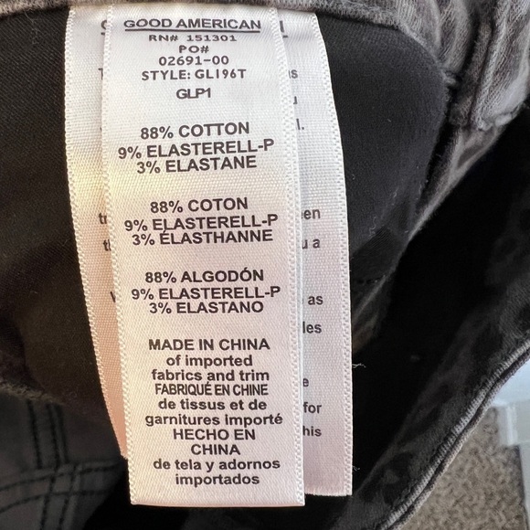 Good American Good Legs Gray Leopard Skinny Jeans Womens Size 29/8 High Waist 🌹 - Picture 11 of 13